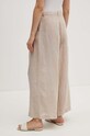 Oblečení Lněné kalhoty Sisley 41I4LF04E béžová