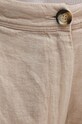 Lněné kalhoty Sisley béžová 41I4LF04E