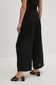 Îmbrăcăminte Sisley pantaloni din in 41I4LF04E negru