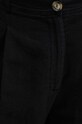 Sisley pantaloni din in negru 41I4LF04E