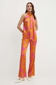 Παντελόνι Morgan PMING.F PMING.F.MULTICO πορτοκαλί SS24
