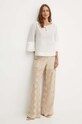 Sandro Ferrone pantaloni SFS63XBDGISELLA bej SS24