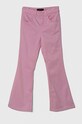 Παιδικό παντελόνι Guess J4RB01.WF7H0.PPYH ροζ SS24