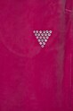 Guess pantaloni della tuta in velluto per bambini rosa J4RQ16.KBXI2.PPYH