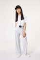 Παιδικό παντελόνι DKNY πλεκτό ύφασμα γκρί D60062.114.150