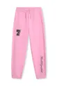 розовый Детские спортивные штаны Karl Lagerfeld Для девочек