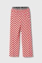 Tommy Hilfiger spodnie dresowe dziecięce wzorzyste czerwony KG0KG07747.122.PPYH