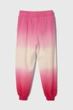 United Colors of Benetton spodnie dresowe bawełniane dziecięce 3J68CF051.G.Seasonal różowy SS24