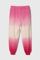 United Colors of Benetton pantaloni tuta in cotone bambino/a rosa