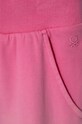Dziewczynka United Colors of Benetton spodnie dresowe bawełniane dziecięce 3J68CF051.G.Seasonal różowy