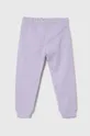 United Colors of Benetton spodnie dresowe bawełniane dziecięce fioletowy