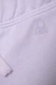 Dziewczynka United Colors of Benetton spodnie dresowe bawełniane dziecięce 3J70GF01N.P.Seas.PPYH fioletowy