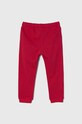 United Colors of Benetton spodnie dresowe bawełniane dziecięce 3J70GF01N.P.Seas.PPYH różowy SS24