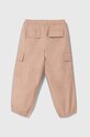 Детски панталон United Colors of Benetton 4L2VGF01Q.P.Seasonal розов SS24