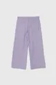 Дитячі джинси United Colors of Benetton фіолетовий