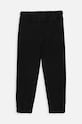 Coccodrillo spodnie dresowe bawełniane dziecięce WC4120101JPK czarny SS24