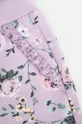 fioletowy Coccodrillo spodnie dresowe bawełniane niemowlęce