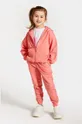 różowy Coccodrillo spodnie dresowe dziecięce Dziewczęcy