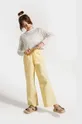 κίτρινο Παντελόνι με λινό μείγμα για παιδιά Coccodrillo Για κορίτσια