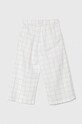Dječje lanene hlače United Colors of Benetton 4YP7CF032.G.Seasonal bijela SS24