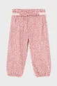różowy Mayoral spodnie bawełniane niemowlęce Dziewczęcy