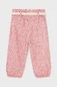 Pamučne hlače za bebe Mayoral roza
