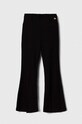 Pinko Up legginsy dziecięce z elastanem czarny S4PIJGLG021