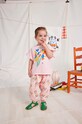 Bobo Choses pantaloni de trening pentru bebeluși tricotaj roz 124AB056