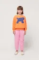 różowy Bobo Choses spodnie dresowe dziecięce Dziewczęcy