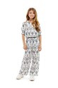Детские хлопковые брюки Guess аппликация белый J4GB00.WG5M0.PPYH