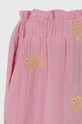Fete Guess pantaloni de bumbac pentru copii J4GB05.WG5H0.PPYH roz