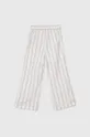 Guess pantaloni con aggiunta di lino bambino/a 51% Cotone, 49% Lino
