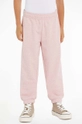 rosa Tommy Hilfiger pantaloni tuta in cotone bambino/a Ragazze