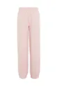 Παιδικό βαμβακερό παντελόνι Tommy Hilfiger ροζ