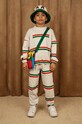 Mini Rodini pantaloni de trening din bumbac pentru copii bumbac gri 2413012297