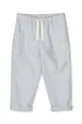 modra Otroške bombažne hlače Liewood Orlando Stripe Pants Otroški