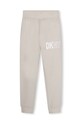 Παιδικό βαμβακερό παντελόνι DKNY D60033.162.174 λευκό SS24