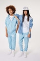 Dkny pantaloni de trening din bumbac pentru copii albastru D60033.162.174