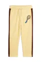 Παιδικό βαμβακερό παντελόνι Mini Rodini Tennis κίτρινο