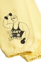 CHLAPEC Dětské bavlněné tepláky Mini Rodini Weight lifting 2423012023 žlutá