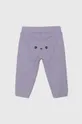 фиолетовой Хлопковые штаны для младенцев United Colors of Benetton Детский
