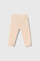 United Colors of Benetton spodnie dresowe bawełniane niemowlęce 3J70AF01L.W.Seasonal pomarańczowy SS24