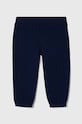 United Colors of Benetton spodnie dresowe bawełniane niemowlęce 3J70AF01L.W.Seasonal granatowy SS24