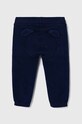 United Colors of Benetton spodnie dresowe bawełniane niemowlęce aplikacja granatowy 3J70AF01L.W.Seasonal