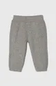 Хлопковые штаны для младенцев United Colors of Benetton серый