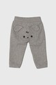 United Colors of Benetton spodnie dresowe bawełniane niemowlęce aplikacja szary 3J70AF01L.W.Seasonal