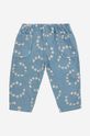 Detské bavlnené nohavičky Bobo Choses 124AB062 modrá SS24