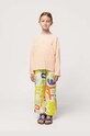 Bobo Choses pantaloni de bumbac pentru copii bumbac galben 124AC110