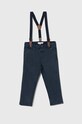 Pamučne hlače za bebe zippy s elastinom mornarsko plava 3106094102