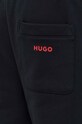 HUGO spodnie dresowe bawełniane czarny 50504788